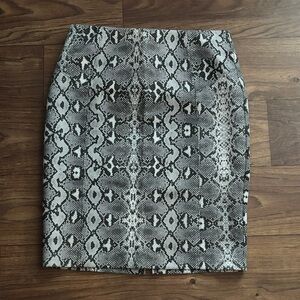 Marc New York Snakeskin Print Women's Pencil Skirt Stretch
